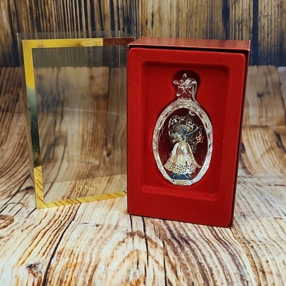 Lenox Silver Celestial Angel Ornament